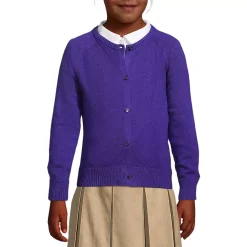 School Uniform Girls Cotton Modal Cardigan Sweater