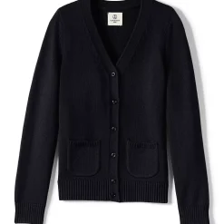 School Uniform Girls Cotton Modal Button Front Cardigan Sweater