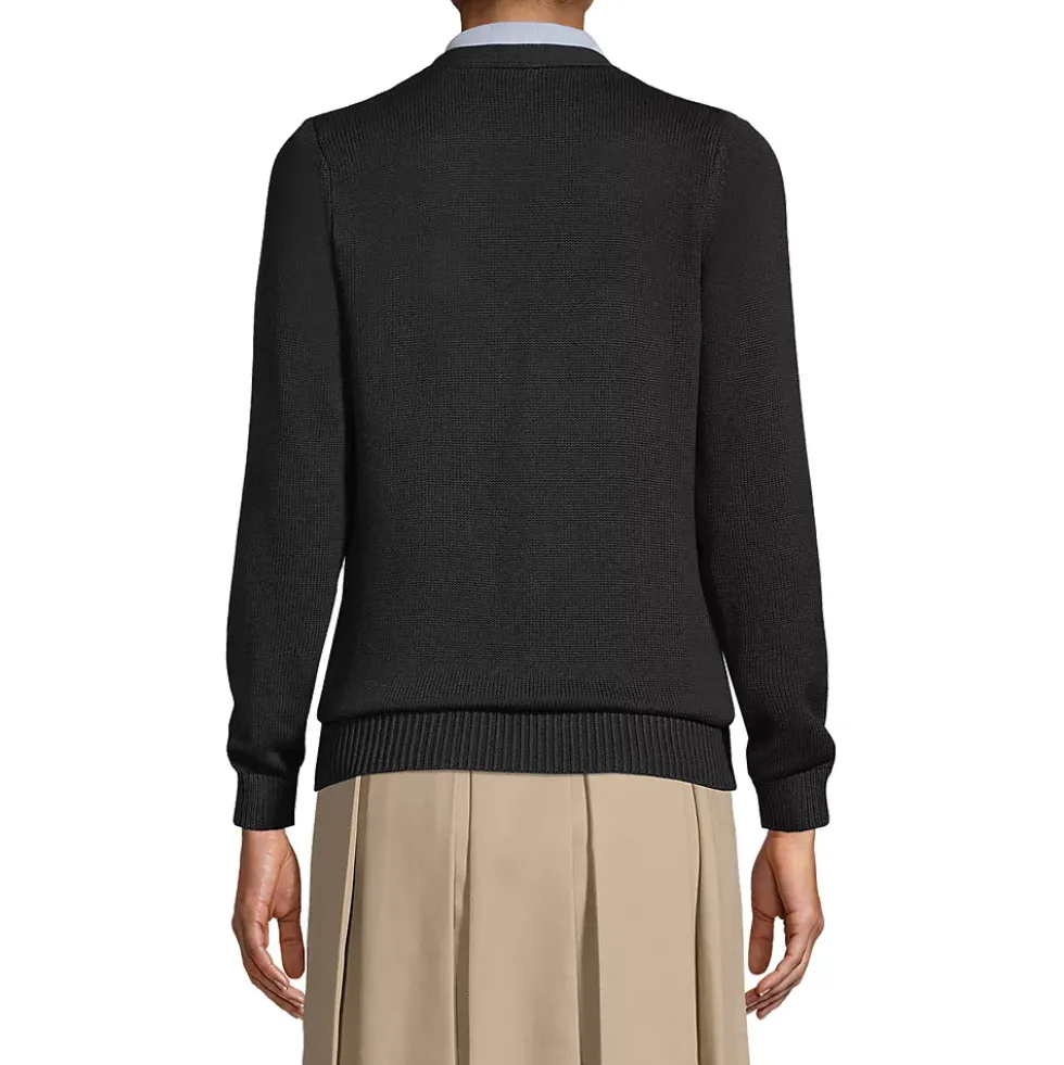 School Uniform Girls Cotton Modal Button Front Cardigan Sweater