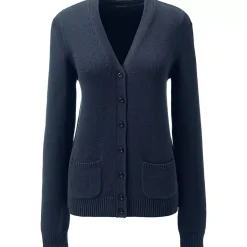 School Uniform Girls Cotton Modal Button Front Cardigan Sweater
