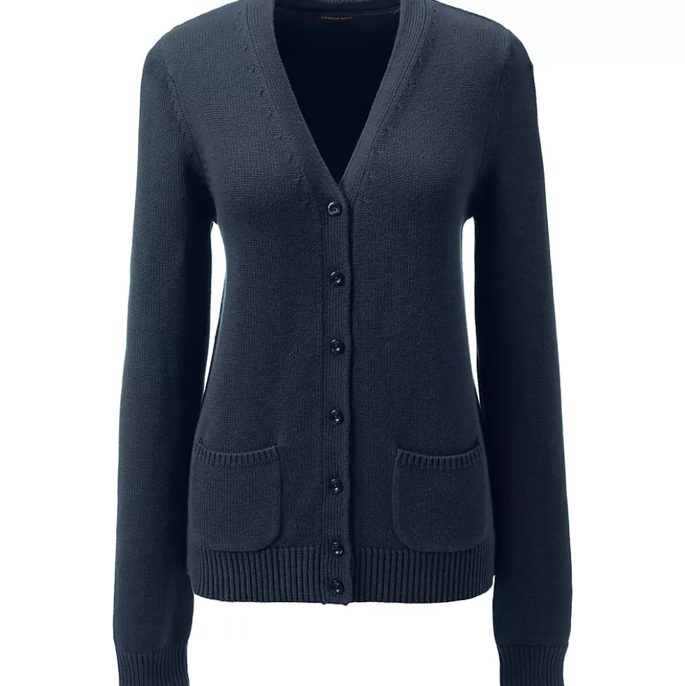 School Uniform Girls Cotton Modal Button Front Cardigan Sweater