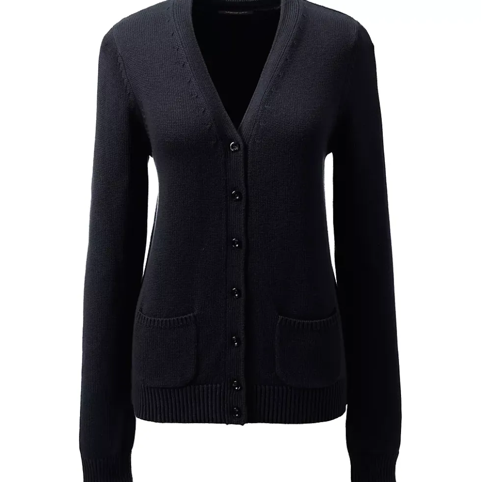 School Uniform Girls Cotton Modal Button Front Cardigan Sweater