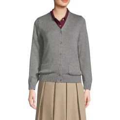 School Uniform Girls Cotton Modal Button Front Cardigan Sweater