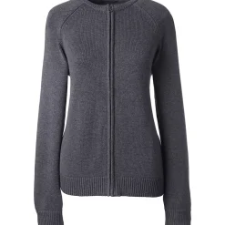 School Uniform Girls Cotton Modal Zip Front Cardigan Sweater