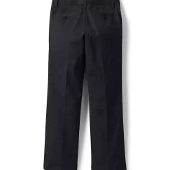 School Uniform Girls Iron Knee Blend Plain Front Chino Pants