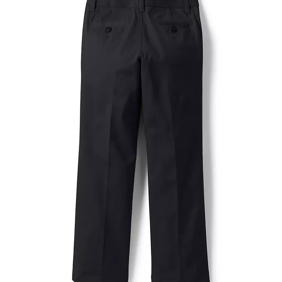School Uniform Girls Iron Knee Blend Plain Front Chino Pants