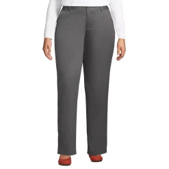 School Uniform Girls Iron Knee Blend Plain Front Chino Pants