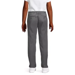 School Uniform Girls Iron Knee Blend Plain Front Chino Pants