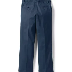 School Uniform Girls Iron Knee Blend Plain Front Chino Pants