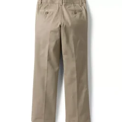School Uniform Girls Iron Knee Blend Plain Front Chino Pants