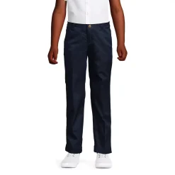 School Uniform Girls Iron Knee Blend Plain Front Chino Pants