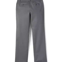 School Uniform Girls Iron Knee Blend Plain Front Chino Pants