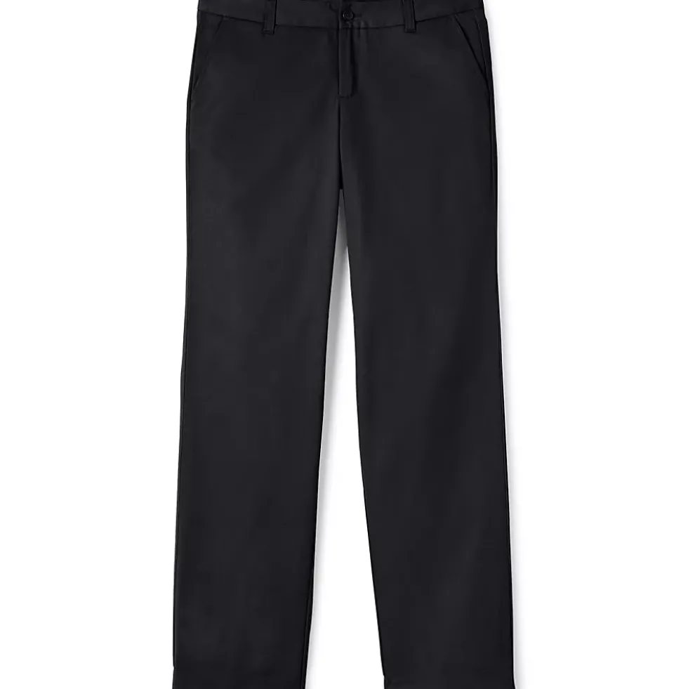 School Uniform Girls Iron Knee Blend Plain Front Chino Pants