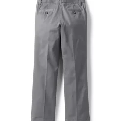 School Uniform Girls Iron Knee Blend Plain Front Chino Pants