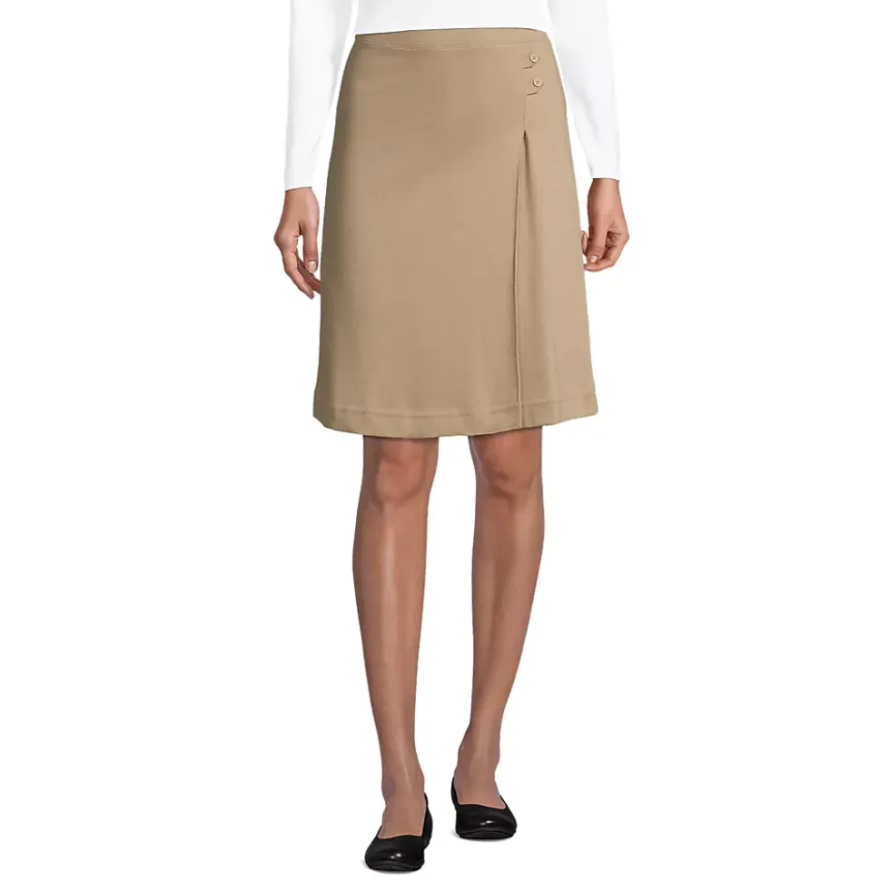 School Uniform Girls Knit Skort Above the Knee