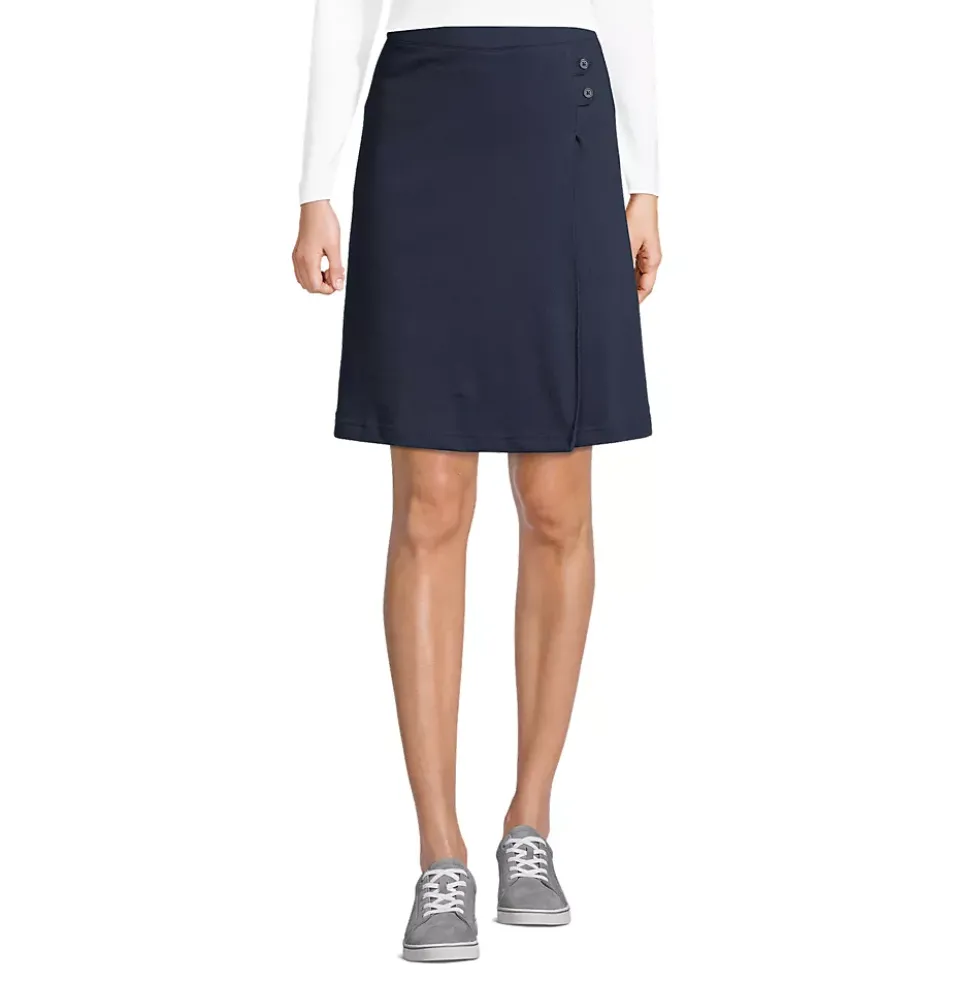 School Uniform Girls Knit Skort Above the Knee