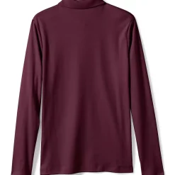 School Uniform Girls Long Sleeve Feminine Fit Interlock Polo Shirt