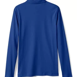 School Uniform Girls Long Sleeve Feminine Fit Interlock Polo Shirt