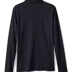School Uniform Girls Long Sleeve Feminine Fit Interlock Polo Shirt