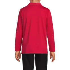 School Uniform Girls Long Sleeve Feminine Fit Rapid Dry Polo Shirt