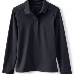 School Uniform Girls Long Sleeve Feminine Fit Rapid Dry Polo Shirt