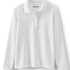 School Uniform Girls Long Sleeve Feminine Fit Rapid Dry Polo Shirt