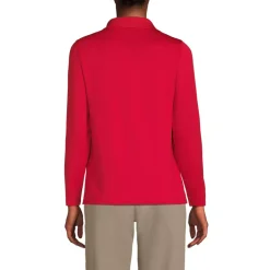 School Uniform Girls Long Sleeve Feminine Fit Rapid Dry Polo Shirt