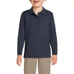 School Uniform Girls Long Sleeve Feminine Fit Rapid Dry Polo Shirt
