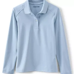 School Uniform Girls Long Sleeve Feminine Fit Rapid Dry Polo Shirt