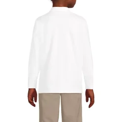 School Uniform Girls Long Sleeve Feminine Fit Rapid Dry Polo Shirt