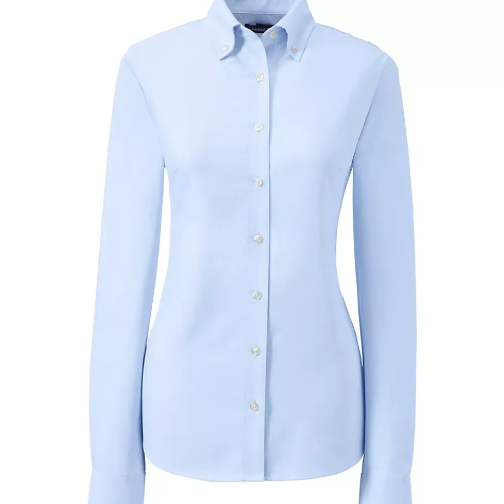School Uniform Girls Long Sleeve Oxford Dress Shirt