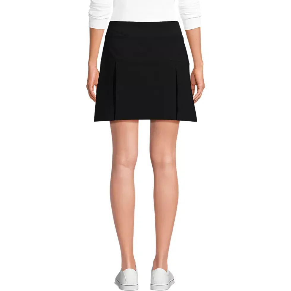 School Uniform Girls Performance Pleated Skort Above the Knee