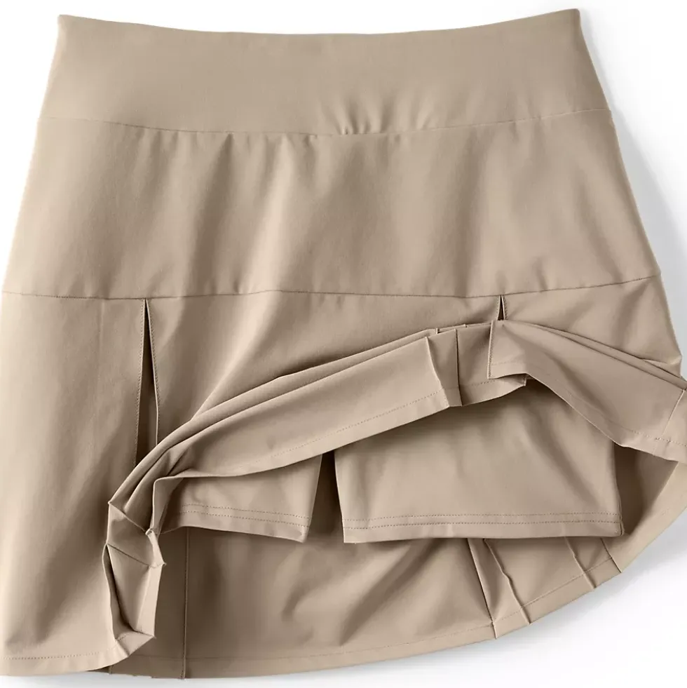 School Uniform Girls Performance Pleated Skort Above the Knee