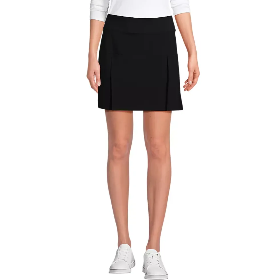 School Uniform Girls Performance Pleated Skort Above the Knee