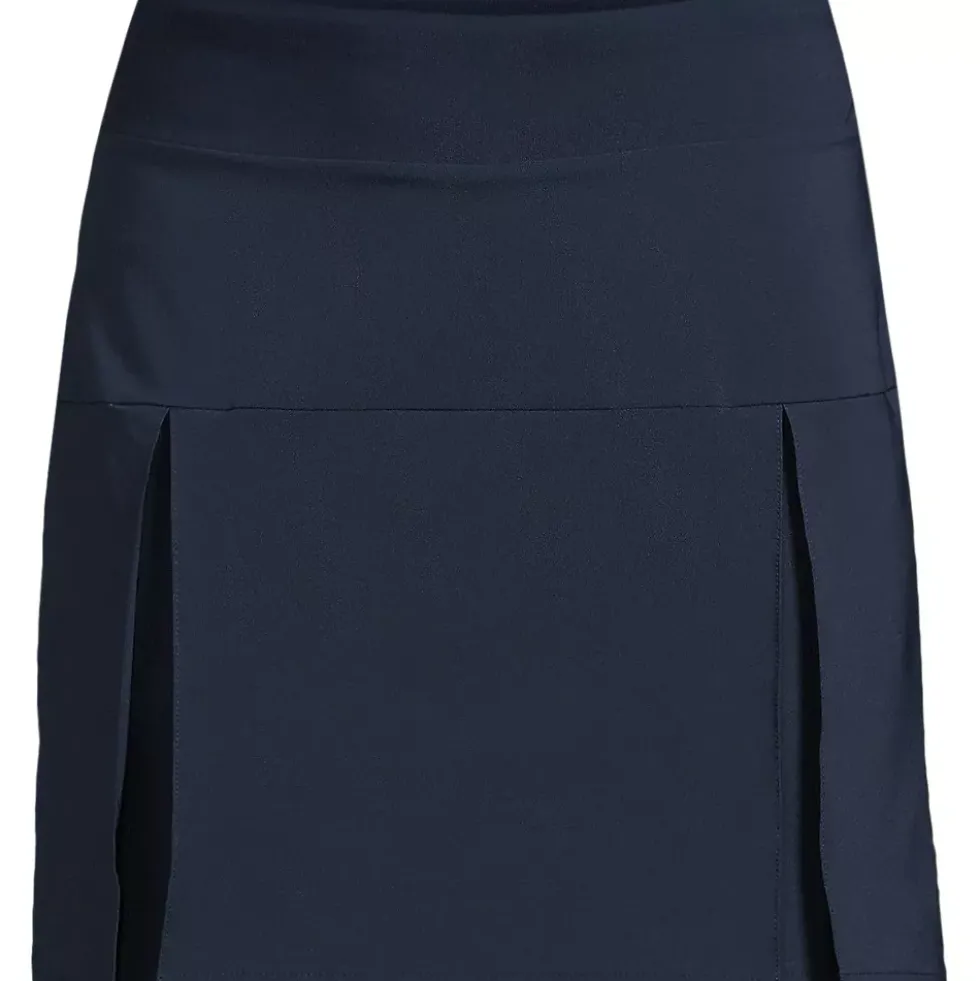 School Uniform Girls Performance Pleated Skort Above the Knee