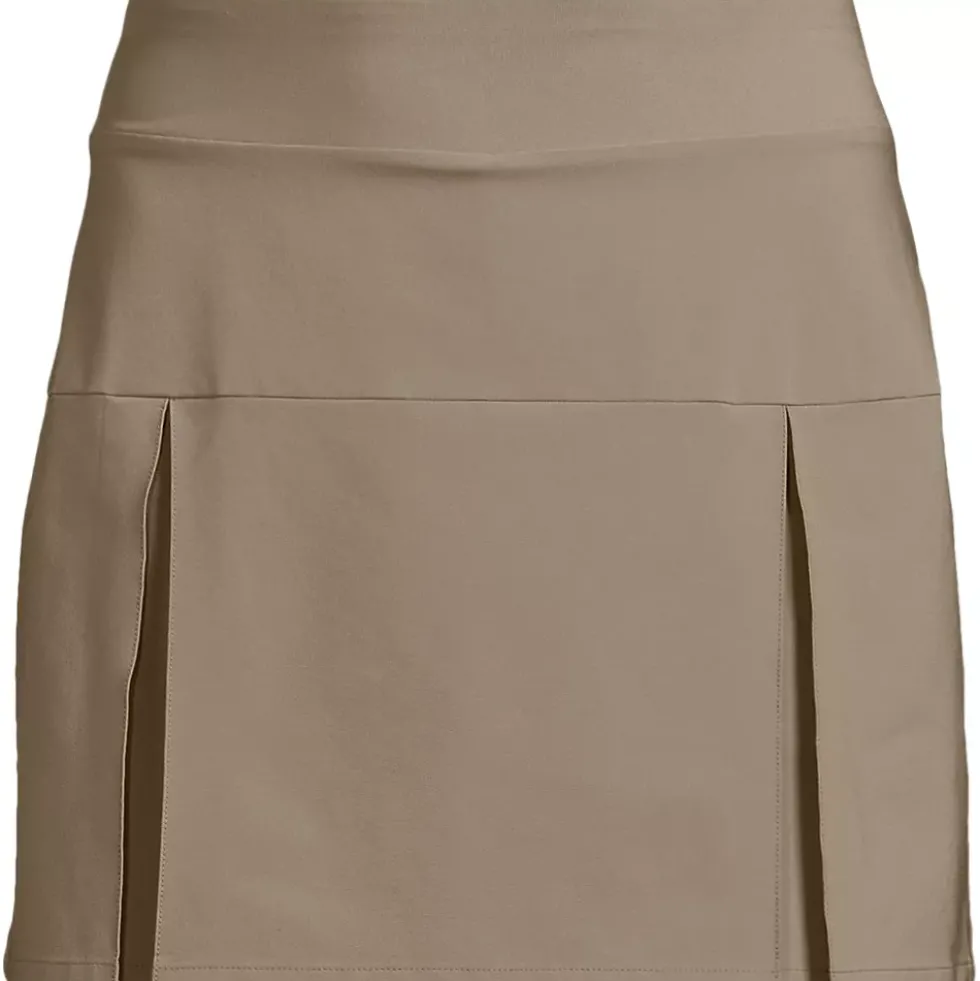 School Uniform Girls Performance Pleated Skort Above the Knee