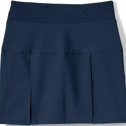 School Uniform Girls Performance Pleated Skort Above the Knee
