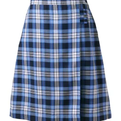 School Uniform Girls Plaid A-line Skirt Below the Knee
