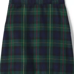 School Uniform Girls Plaid A-line Skirt Below the Knee
