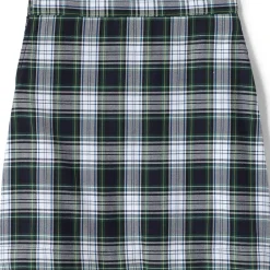 School Uniform Girls Plaid A-line Skirt Below the Knee