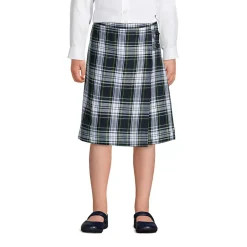 School Uniform Girls Plaid A-line Skirt Below the Knee