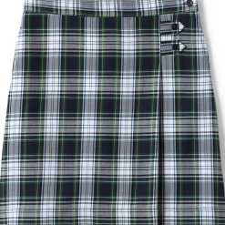 School Uniform Girls Plaid A-line Skirt Below the Knee