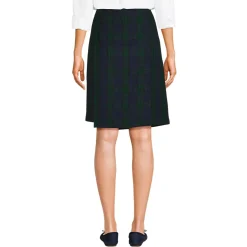 School Uniform Girls Plaid A Line Tab Skort Top of Knee