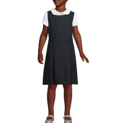 School Uniform Girls Plaid Jumper Top of Knee