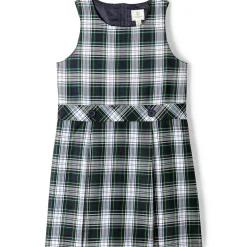 School Uniform Girls Plaid Jumper Top of Knee