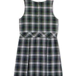 School Uniform Girls Plaid Jumper Top of Knee