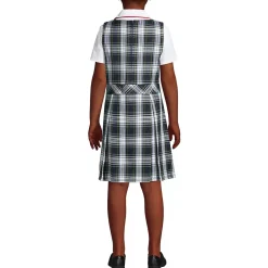 School Uniform Girls Plaid Jumper Top of Knee