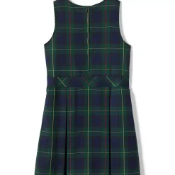 School Uniform Girls Plaid Jumper Top of Knee