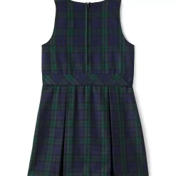 School Uniform Girls Plaid Jumper Top of Knee