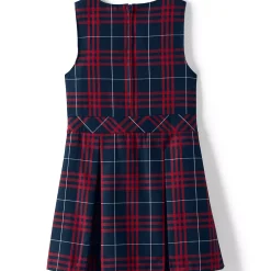 School Uniform Girls Plaid Jumper Top of Knee